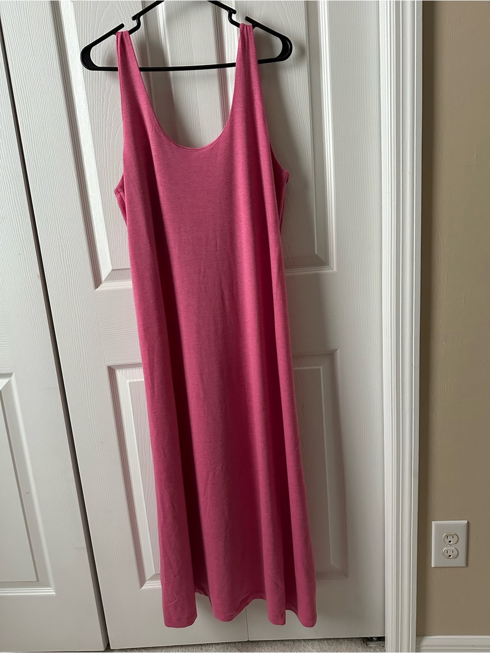 NWOT Sleeveless Pink Maxi Dress - Elegant Everyday Slip Dress